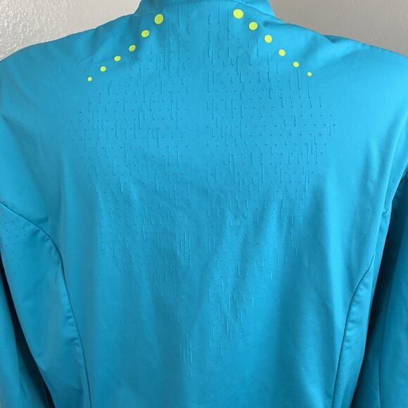 Craft Cycling Full Zip Vent Air Wind Jacket Women’s Sz M Turquoise Blue *flaws - Picture 6 of 11
